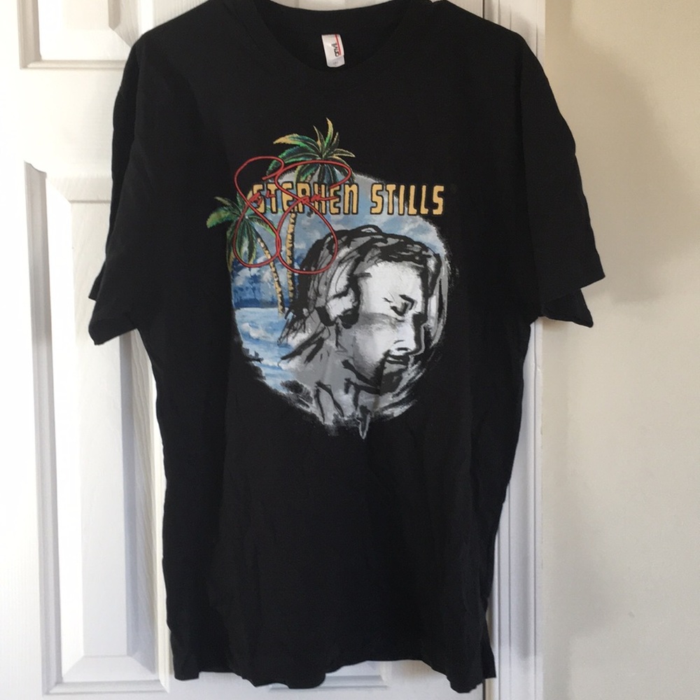 Stephen Stills Concert Tour L Black Anvil T-Shirt